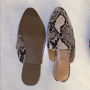A New Day Snakeskin Mules